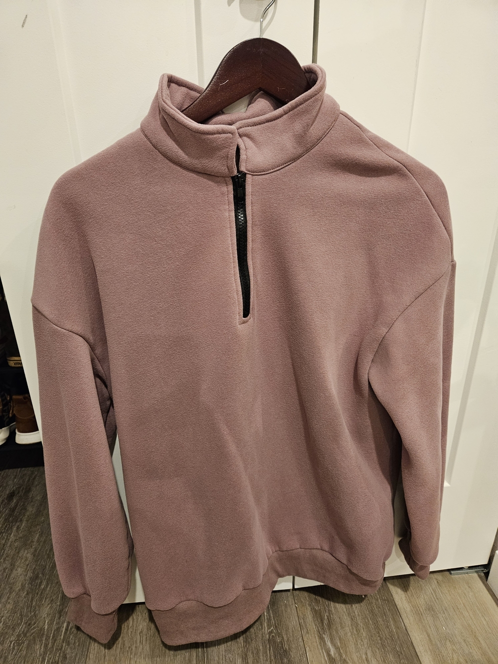 Amazon Women's Half-Zip Fleece Pullover - Dusty Mauve